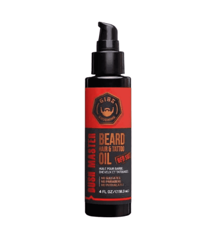 Gibs - Huile pour barbe, cheveux et tatouage "Bush Master Rouge"
