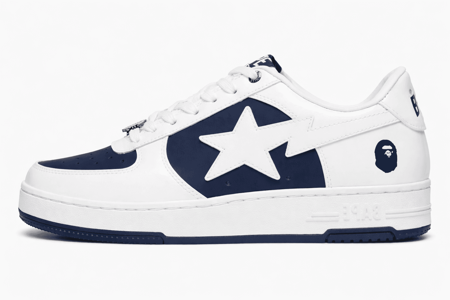 BAPE STA LOW "White Navy"