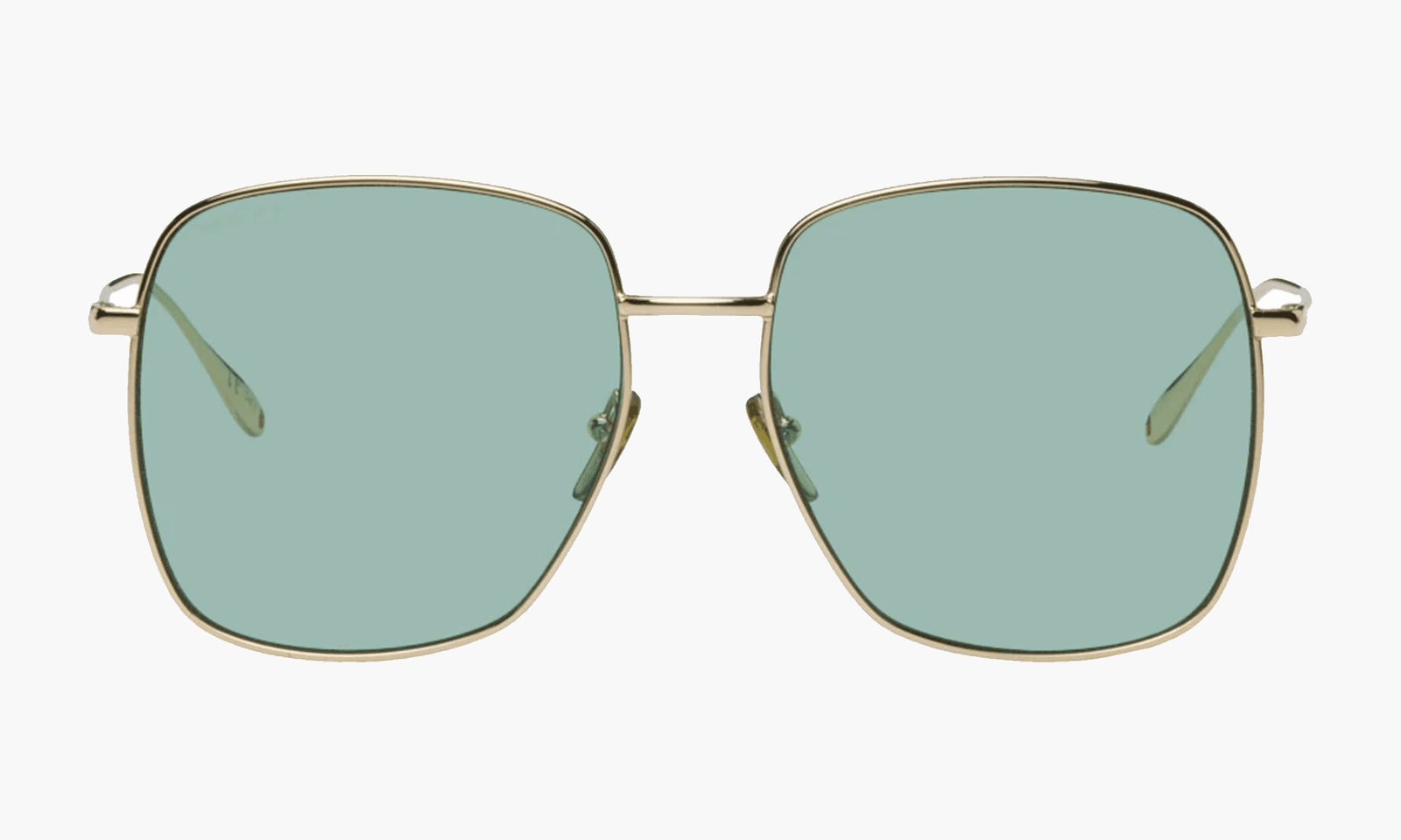 GUCCI - Lunettes de soleil carrées dorées