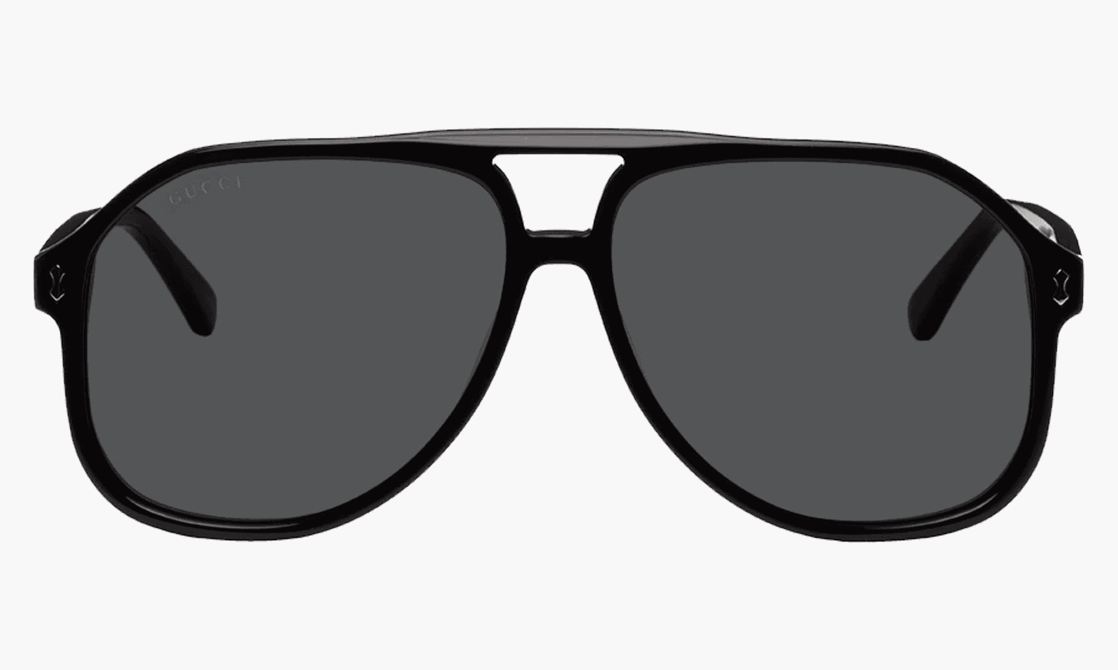 GUCCI Lunettes de soleil aviateur noires
