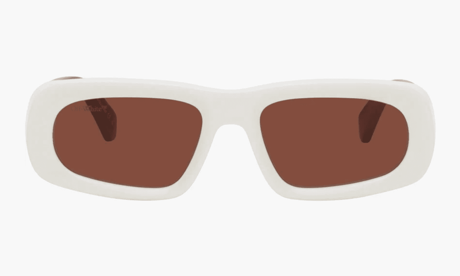 Off-White Lunettes de soleil Austin Blanc et Brun