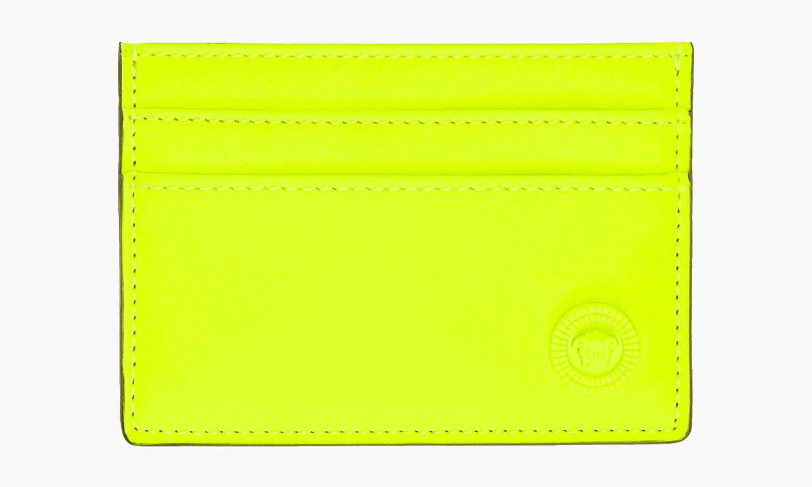 VERSACE Porte-cartes jaune à Méduse Biggie