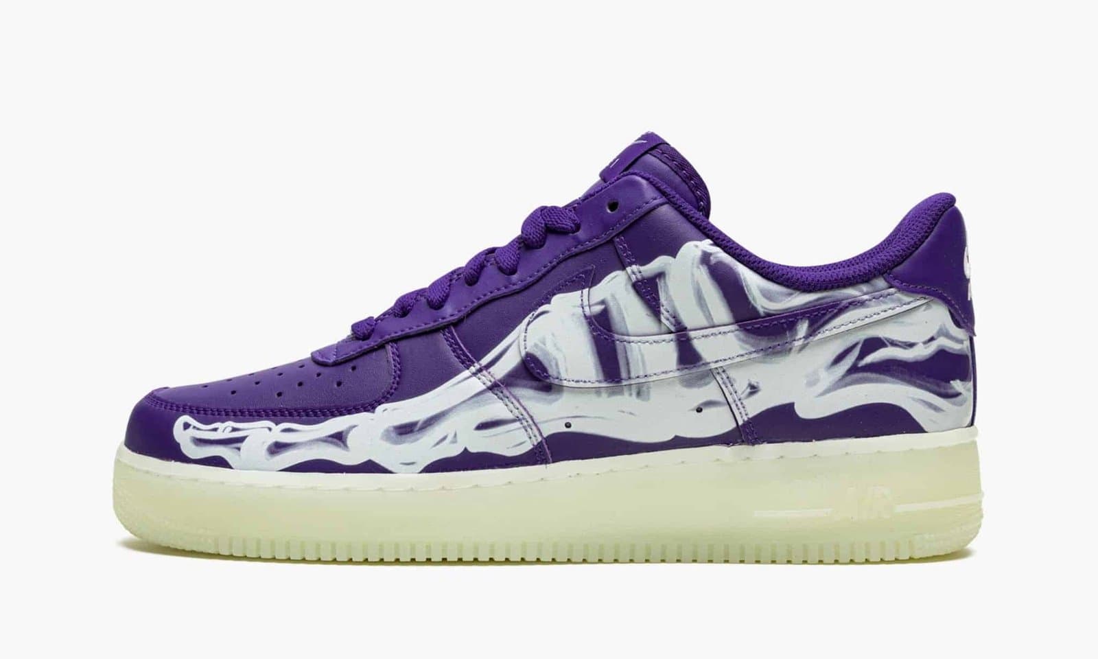 NIKE AIR FORCE 1 LOW '07 QS "Purple Skeleton Halloween"
